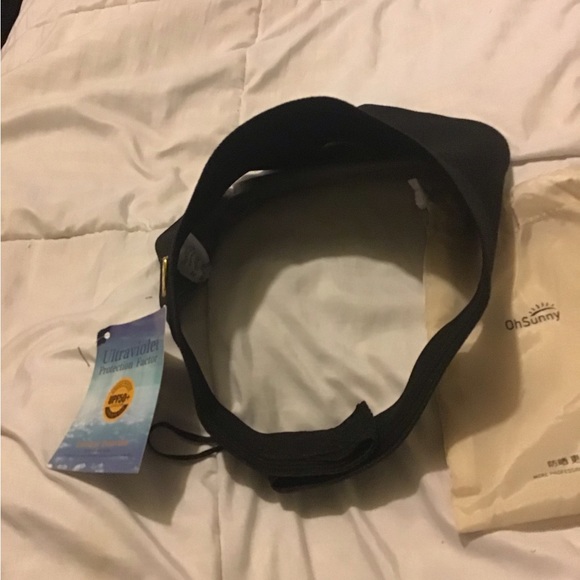 Oh Sunny black visor hat with case NWT - Picture 8 of 10